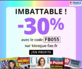 Bon plan Abonnements à des  Magazines avec 30% de réduction sur KIOSQUE France Abonnement
