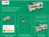 Bricolage : batterie + chargeur gratuits pour l&rsquo;achat de 2 outils sans fil BOSCH