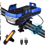 Bon plan Kit éclairage Vélo avant arriere pas cher à 11.99€  ( qui fait aussi support smartphone )