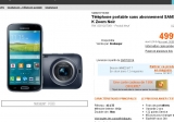 Smartphone Samsung Kzoom qui revient à 341 euros ( 391 – 150 euros de carte cadeau)