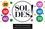 Soldes 2016 La Halle … voir et sélectionner les articles … avec les pastilles de couleurs … des bonnes affaires