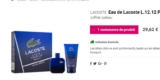 Super affaire parfum : coffret Eau de Lacoste L.12.12 Magnetic 100ml à moins de 30€