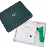 Super Affaire 33€  coffret LACOSTE 4J8084 pour bébé (polo + peluche)
