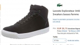 Mega affaire: Chaussures lacoste explorateur Ankle femmes à 26 – 29€ en cuir (100€ chez lacoste)
