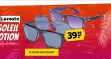 Vente flash de paires de lunettes Lacoste à 39.9€ !