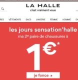 Promo la Halle : deuxième paire à 1 euro et  jusqu&rsquo;à 50% sur des vétements