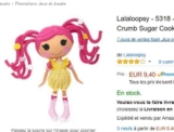 Super offre jouet: poupée lalaloopsy à 9.4 euros ( 50 chez certains autres marchands)