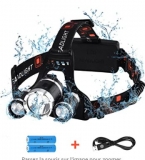Bon plan lampe Frontale Patuoxun  3000 lumens à moins de 10€ ( livrée avec batteries)