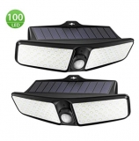 Pas cher à 13€ seulement le lot de deux lampes Solaires 100 leds