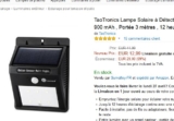 Bon plan lampe solaire à detecteur de mouvement à 12 – 13 euros