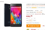 Smartphone 5 pouces pas cher : landvo l500 à 41.5 euros seulement (octacoeur, 5 pouces)