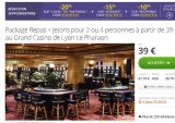 Casino Le pharaon Lyon : repas pour 2 ou 4 plus jetons de casinos à partir de 31 euros