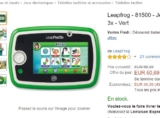 Bonne affaire console enfant leappad 3X à 50 euros (entre 75 – 80 ailleurs) et un jeu remboursé
