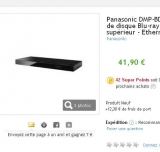 Lecteur Blu ray 3d Panasonic à 54 euros port inclu (entre 100 – 120 euros ailleurs)