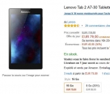 Tablette Lenovo 7 pouces 16go qui revient à 59 euros