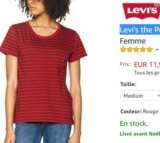 Bon plan mode: Tee shirt levis pocket tee pour femmes à 10-12€