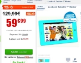 Tablette tactile pour enfants Lexibook 7 pouces à 60 euros (contre autour de 100 ailleurs )