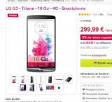 Bon plan smartphone : le LG G3 à 295 euros port inclus