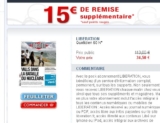 Bon plan abonnement à Liberation 23.5€  pour deux mois  : contre plus de 100€ au prix au numéro