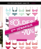 Soldes lingerie troisième démarque chez lemon curve