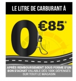 Offre Carburant Geant Casino : le litre essence , diesel à 0.85€ !!!  du 10 au 12 mars