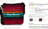 Sac bandoulière little marcel à 11 euros