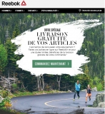 Reebok : livraison gratuite sans minimum