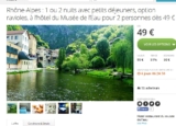 Rhone Alpes : une nuit + entrées aux musée de l&rsquo;eau pour deux personnes pour 49 euros
