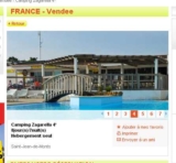 Location Camping 4 étoiles en Vendée à 150 euros la semaine en avril , mai ,  juin