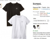Lot de deux tee shirt kaporal à partir de 7.5 euros