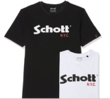 Lot de 2 tee shirts SCHOTT pour hommes pas cher à 25€