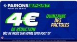 Paris sportif : 4€ de remise sur un pari au LOTOFOOT d&rsquo;au moins 8€