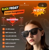  76€ les Lunettes intelligentes avec caméra 4K intégrée et audio à conduction osseuse (ASTRAUX Multimedia Sunglasses )