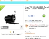 Bon plan machine à biere krups the Sub qui revient à moins de 100 euros le 5 novembre