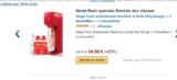 Bonne affaire machine à boissons sodastream à 54.9€ avec bouteilles et concentrés