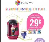 Bon prix pour les Machine  tassimo vivy qui reviennent à 29 euros (offre jusqu&rsquo;au 3 octobre)