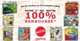 Offre Mattel : deuxieme jeu 100% remboursé