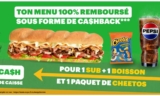 BLACK FRIDAY SUBWAY : menu 100% remboursé