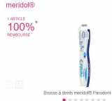 Gratuit: un dentifrice, bain de bouche ou brosse à dent Meridol remboursé