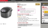 Bonne affaire pour une mijoteuse philips à 89 euros mais avec 20 euros en carte cadeau darty offerts