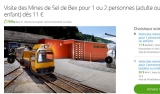 Suisse : Mines de Sel de BEX : billets à prix réduits