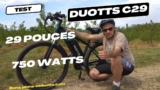 Test du vélo électrique  VTT Duotts C29 750 watts