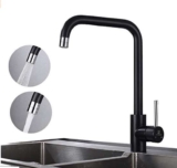 28.99€ le mitigeur évier cuisine HomeLody de couleur noire