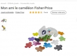 Jouet pas cher : Mon ami le caméléon Fisher Price à 6€