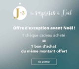 Mode : mon showrom : 1 cheque cadeau acheté = 1 cheque cadeau de meme valeur offert