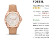 Super affaire : Montre femmes Fossil AM4532 à 56€