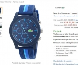 Bonne affaire Montre  LACOSTE.12.12 HOLIDAY à 93€  ( 175€ sur le site officiel)