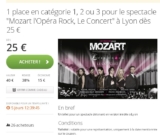 Mozart L&rsquo;opera Rock … Prix réduits pour cette comedie musicale à Paris et en Province