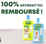 Produit Nettoyant Mr Propre 100% remboursé et donc gratuit