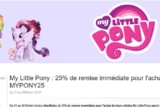 Offre jouet Little pony : 25% pour l&rsquo;achat de deux jouets